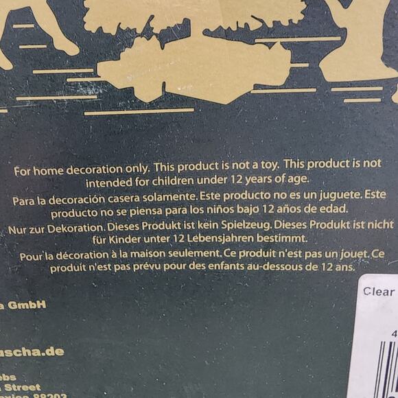 Krebs Glass Blue Jay Ornaments Set of 4 Clear 2.6 Inch Christmas Balls USA - Picture 8 of 9